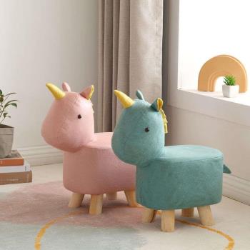 寶寶凳子家用兒童沙發凳麋鹿凳子時尚大象動物坐凳實木矮凳小板凳