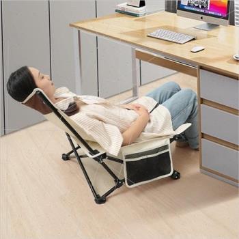 辦公室午睡椅午休便攜式躺椅神器戶外露營折疊椅子簡易陪護折疊床
