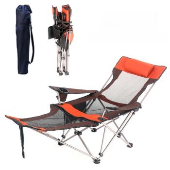 戶外折疊椅兩用躺椅便攜式靠背午休床沙灘露營椅釣魚椅醫院陪護床