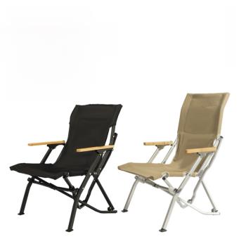 戶外折疊椅鋁合金高背海狗椅便攜式折疊露營椅子沙灘椅戶外海狗椅
