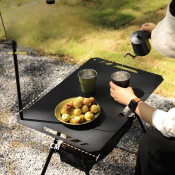 露營折疊IGT桌輕量質感鋁合金便攜升降茶幾戶外裝備野營組裝桌
