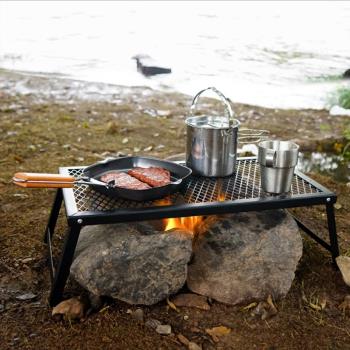 便攜家用戶外桌子折疊桌簡易自駕游餐桌網桌露營燒烤架子野餐用品