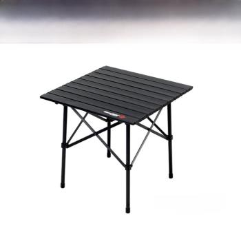 黑化戶外折疊桌子便攜式露營蛋卷桌鋁合金輕量化野餐野營桌椅裝備