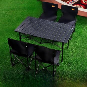 WhitePeak戶外折疊桌子碳鋼合金蛋卷桌便攜式露營野餐全套裝備用