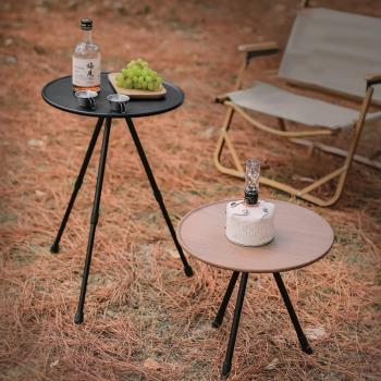 戶外可折疊桌子便攜式超輕帳篷露營旅行鋁合金圓桌野餐可升降桌子