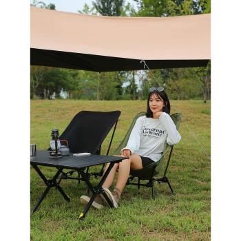Outdoor Folding Chair Camping Moon Chair Portable Director C