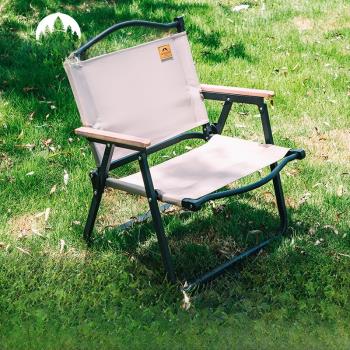 戶外折疊椅便攜式露營靠背躺椅野外野營凳子導演椅子克米特椅