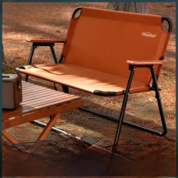 旗速戶外折疊椅雙人椅便攜式露營桌椅野營克米特野餐沙灘導演椅子