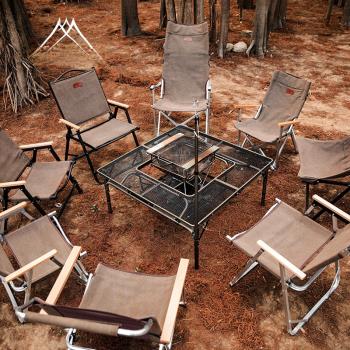 山之客凡牛海狗折疊椅戶外露營鋁合金克米特椅便攜輕便易收納釣凳