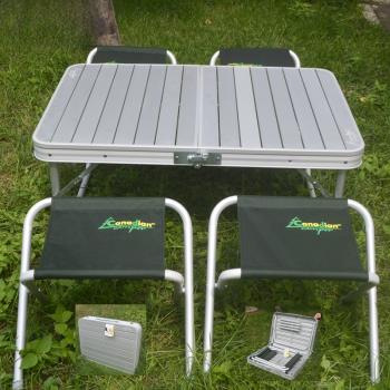 卡娜帝亞戶外露營裝備 便攜超輕全鋁合金戶外折疊桌椅 燒烤野餐桌