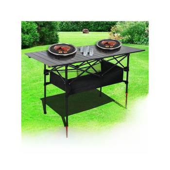 鋁合金桌子野餐戶外裝備折疊桌便攜式燒烤可折疊升降桌臺子擺攤桌
