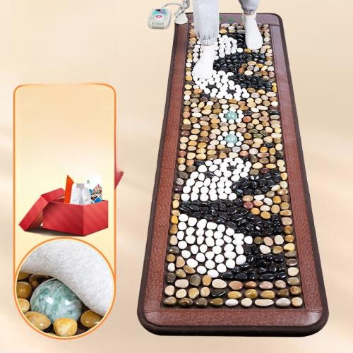 如適電加熱鵝卵石足底按摩墊雨花石地墊指壓板腳底穴位按摩器足療