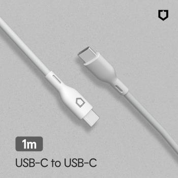 犀牛盾USB-C to USB-C 1M 白色傳輸線 充電線 RHINOSHIELD