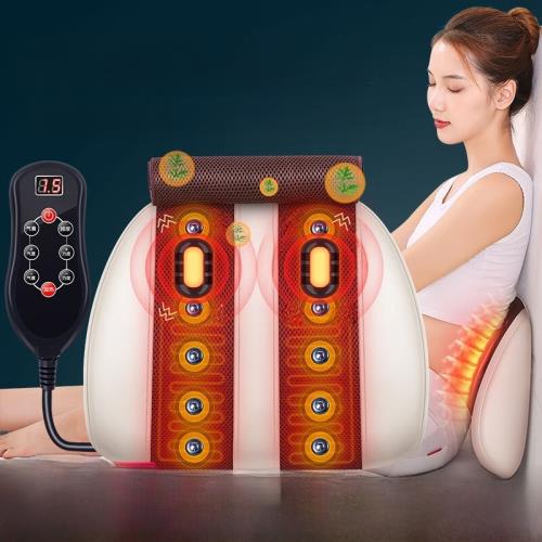 恩隆（enlong）腰部按摩器艾灸熱敷按摩腰部氣囊自動牽引腰椎按摩