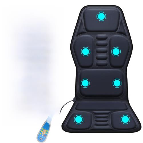 車載按摩器頸部腰部汽車家用按摩坐墊靠墊椅墊加熱震動全身多功能