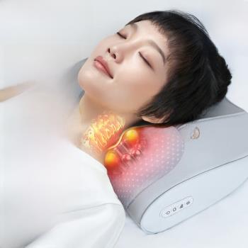 健康甄選頸椎按摩器頸部按摩儀背部腰部按摩枕脖子按摩全身多功能