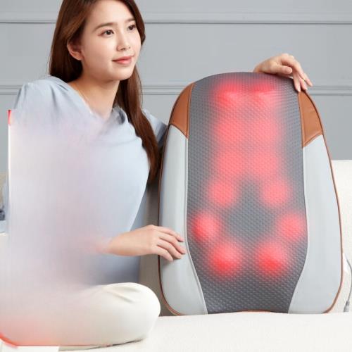 QEQE腰部按摩器腰背肩頸按摩靠墊頸部肩部腰椎背部按摩儀實用生日