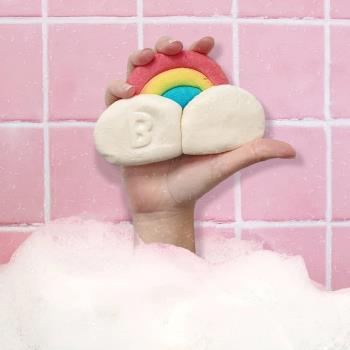 牛奶泡泡浴球彩虹云朵浴缸兒童沐浴球泡澡精油沐浴皂