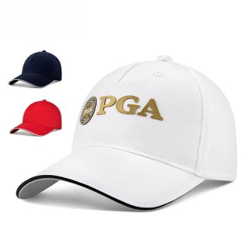 美國PGA 高爾夫男士球帽 防曬運動帽 可調大小 吸汗內里 透氣舒適