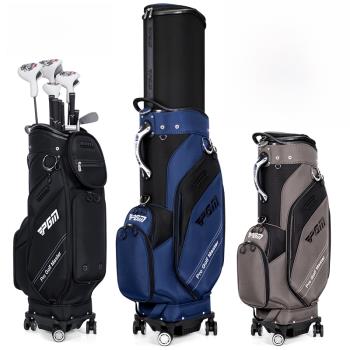 PGM 高爾夫球包男女硬殼伸縮球包便攜式球袋四輪航空托運包球桿包