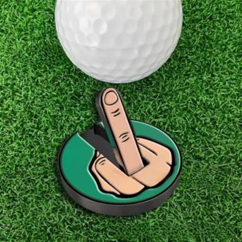 Funny Middle Finger Golf Ball Marker有趣的中指高爾夫球記號筆