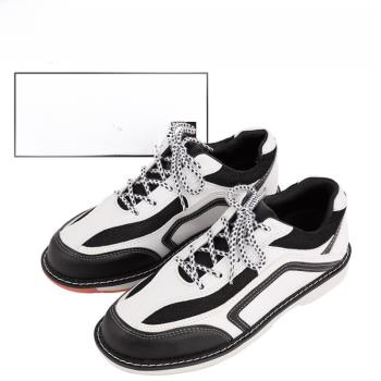 保齡球鞋Pu男女保齡球鞋黑白雙色保齡球鞋CS-01-1