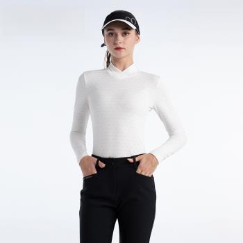 全球購FS美國PGA高爾夫球服裝女士長袖T恤夏季柔軟彈力簡約百搭運
