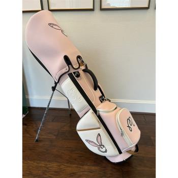 MALBON Rabbit Golf粉色兔子球包標準通用立式支架包高爾夫球包