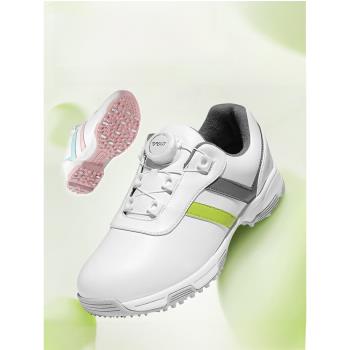 PGM兒童高爾夫球鞋新款青少年旋鈕鞋帶防水防側滑運動鞋男女童鞋