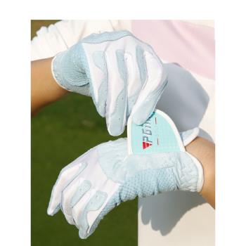 PGM高爾夫球手套女士真皮運動手套透氣耐磨golf手套防滑網球手套