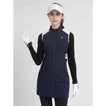 autumn and winter new style golf womens long vest warm wom