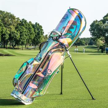美國PGA 高爾夫支架包 男女球包 透明七彩TPU 輕量便攜 防水