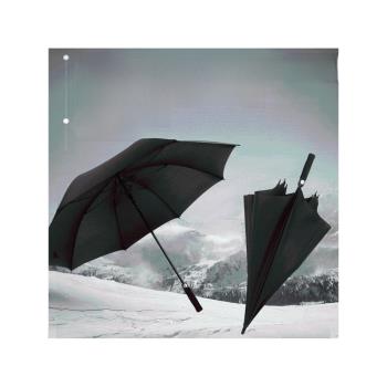 直桿廣告傘纖維自動雙層高爾夫傘 4S店廣告直柄雨傘印字logo