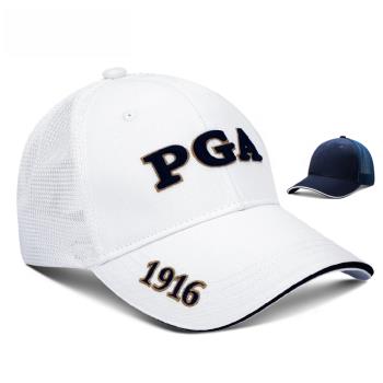 美國PGA 高爾夫男女球帽 透氣網球帽 防曬遮陽 可調節 職業款男帽