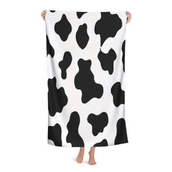 Milk Cow Print Microfiber Quick Drying Beach Towel Super Abs