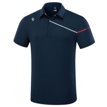日本FS新款高爾夫短袖男速干透氣運動恤夏季服裝男排汗吸濕衫