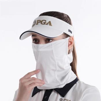 全球購FS美國 高爾夫冰絲防曬面罩女涼感彈力透氣圍脖防紫外線