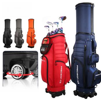 universal four-wheel golf bag can brake flat push ball bag