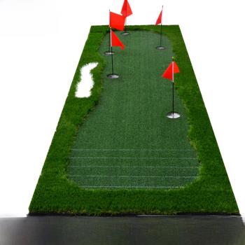 送球桿TTYGJ新品 高爾夫果嶺 室內外推桿練習器 刻度線推桿練習毯