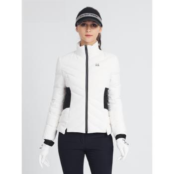 高爾夫服裝女外套冬季新款2022GOLF女裝羽絨服白鴨絨長袖防水上衣