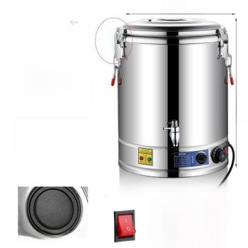 鹵肉鍋家用電熱保溫桶不銹鋼蒸煮桶燒水桶大容量湯鍋湯桶自動加熱