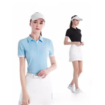 PGM高爾夫服裝女裝包臀短裙子短袖上衣運動套裝夏季T恤POLO衫冰感