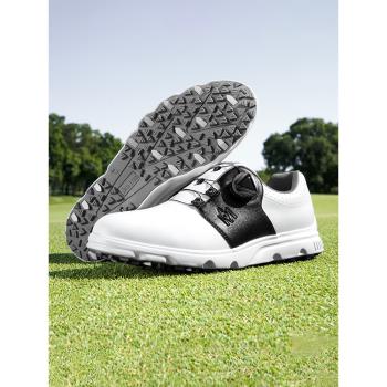 pgm魔眼高爾夫球鞋男防水透氣golf鞋專利防側滑固定釘鞋旋轉鞋帶