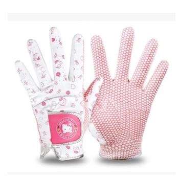 新款高爾夫手套golf女士手套帶防滑顆粒優質運動花手套時尚款一雙