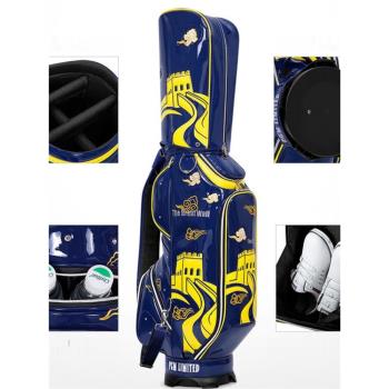 時尚高爾夫球包高階長城中國風防水多功能golf球桿bag耐臟pgm新款