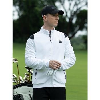 PGA高爾夫服裝男外套秋冬新款保暖運動夾克時尚高階golf男裝風衣