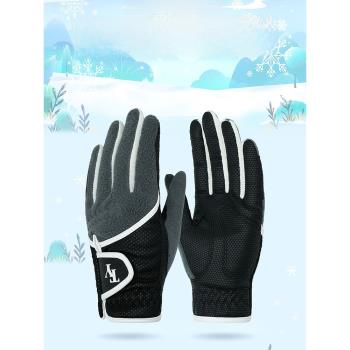 兒童高爾夫服裝手套男女童秋冬款加絨保暖golf球手套防滑練習手套