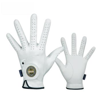 美國PGA 高爾夫球手套 男士真皮手套 全羊皮魔術貼防滑超透氣耐用