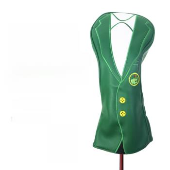 高爾夫綠夾克木桿套golf大師賽桿頭套PU防水1/3/5/UT號桿套套裝