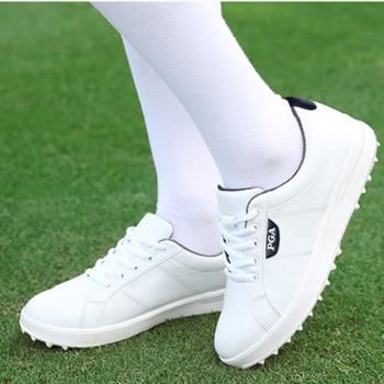美PGA高爾夫女鞋子 防水GOLF鞋女鞋防滑大底柔軟進口超纖簡約球鞋